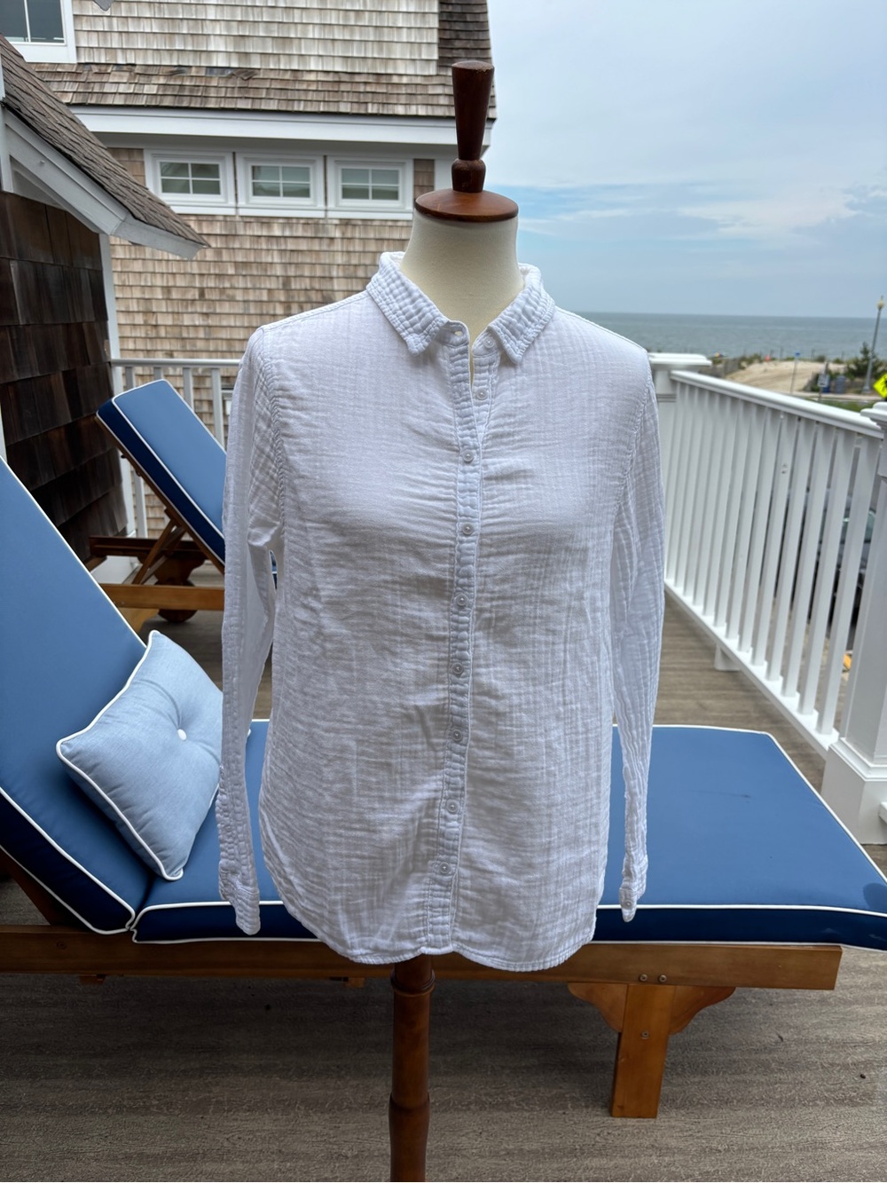 Dylan • Long Sleeve Cotton Gauze Blouse